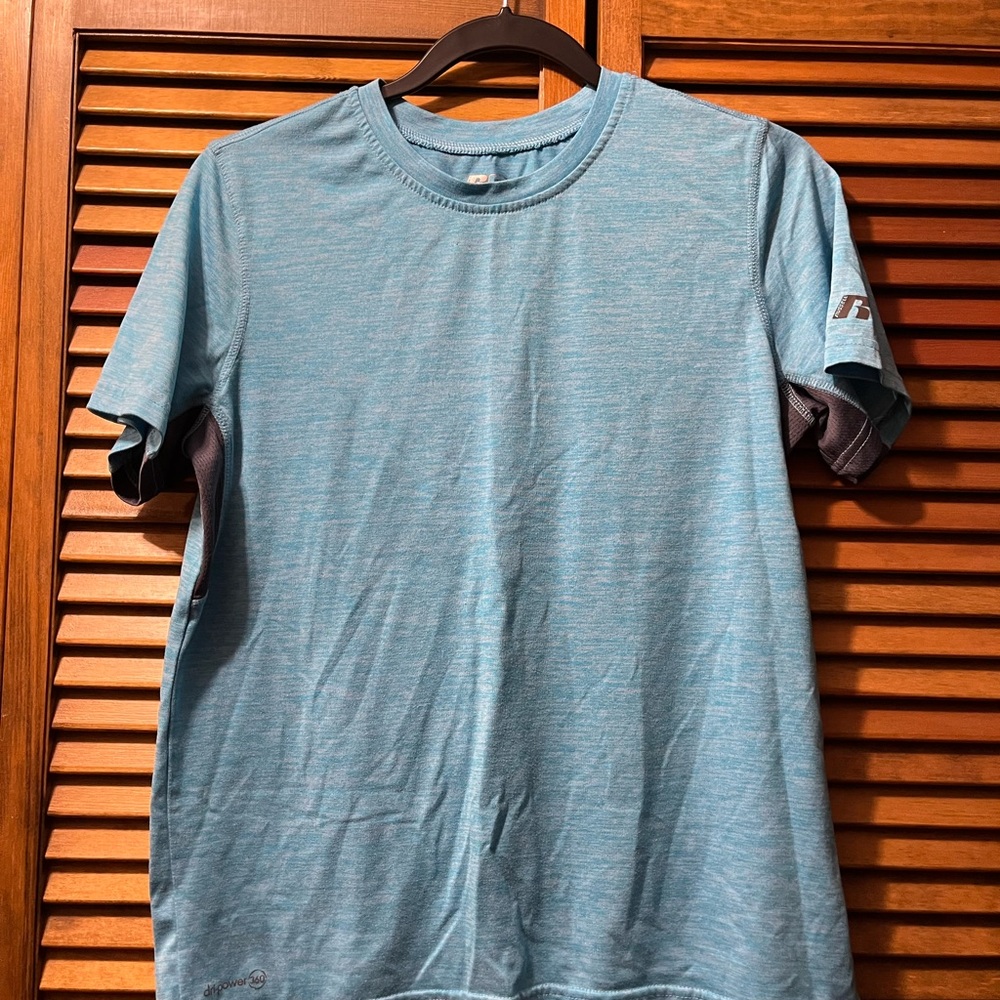 Blue Short Sleeve Crew Neck Tee